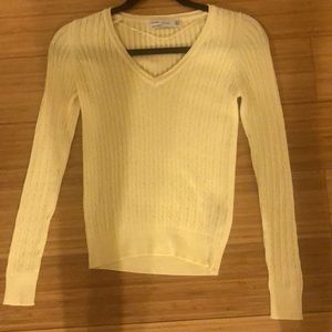 ZARA Yellow Cable Knit Sweater (Size M)